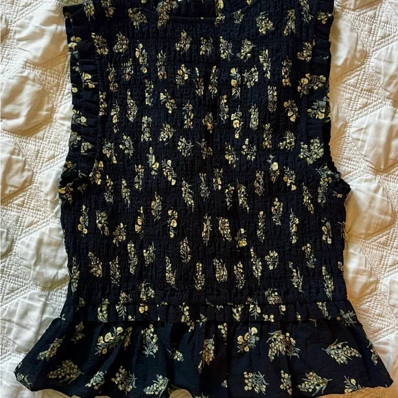 Rails Black Sleeveless Tie Front Top - Picture 5 of 5